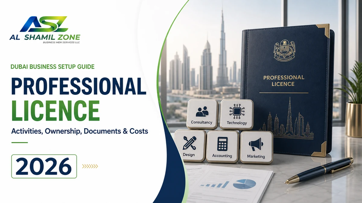 Dubai professional licence guide with consultancy, technology, design, accounting and marketing services