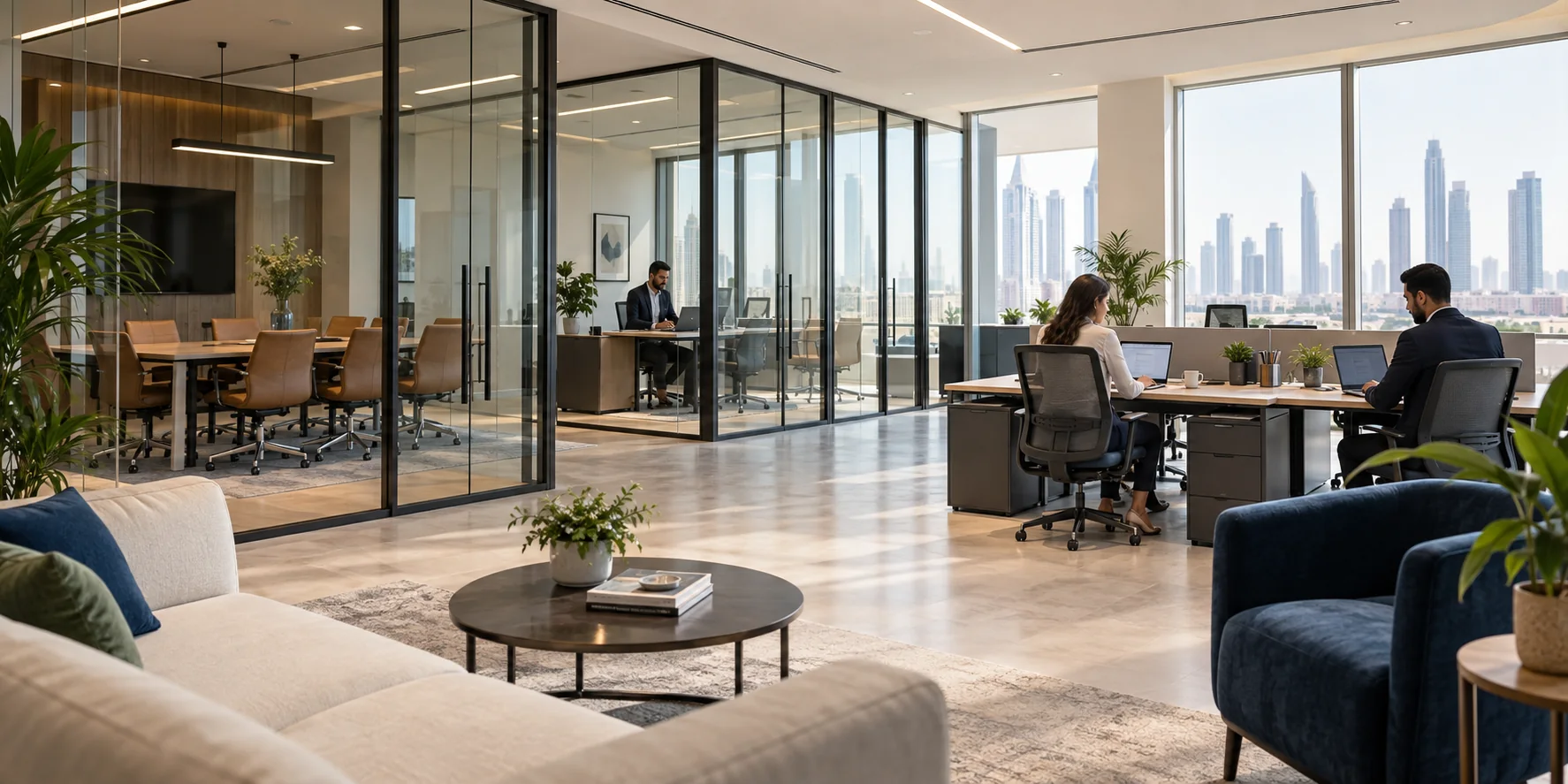 Modern office and coworking space in Dubai